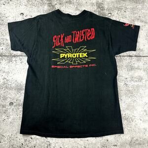 Korn Sick and Twisted Tour Shirt For Pyrotechnics Team Size XL